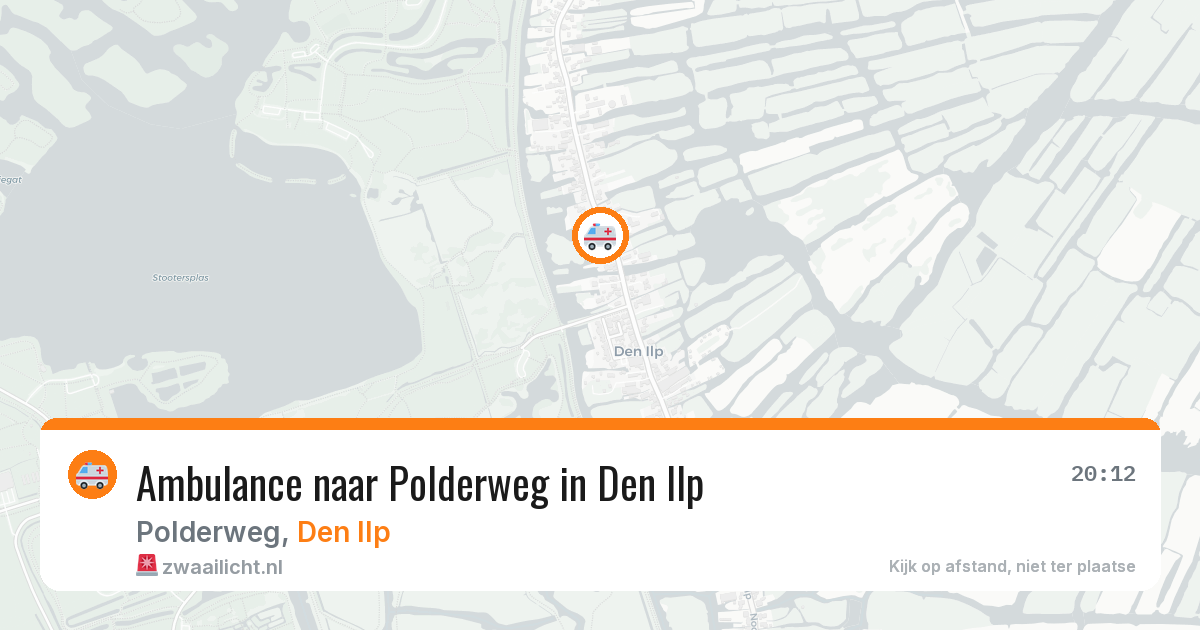 Ambulance naar Polderweg in Den Ilp — 26 mei 2026