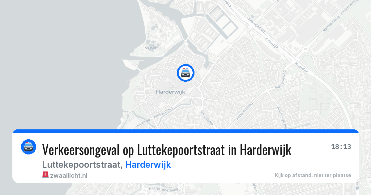 Verkeersongeval op Luttekepoortstraat in Harderwijk — 4 jun 2026