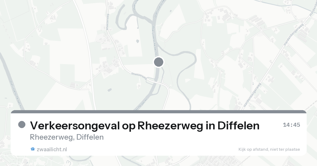 Verkeersongeval op Rheezerweg in Diffelen — 1 mrt 2026