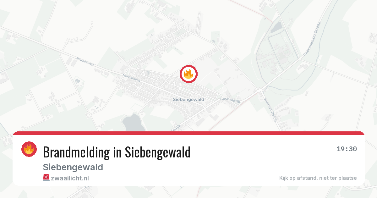 Brandmelding in Siebengewald — 28 apr 2026