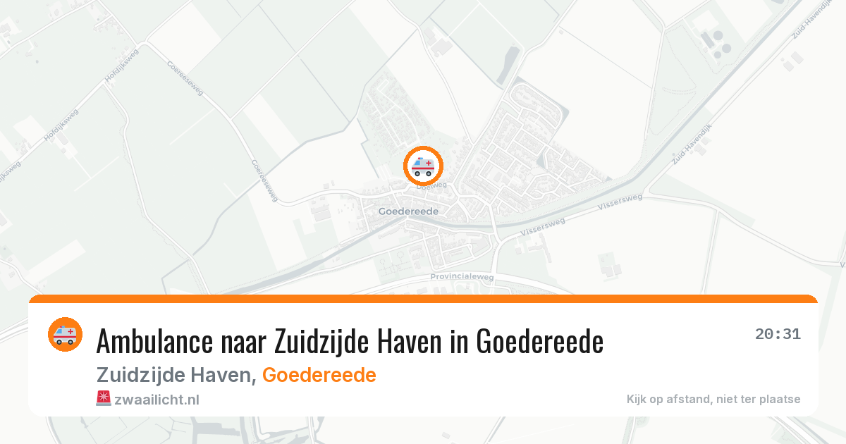 Ambulance naar Zuidzijde Haven in Goedereede — 27 apr 2026
