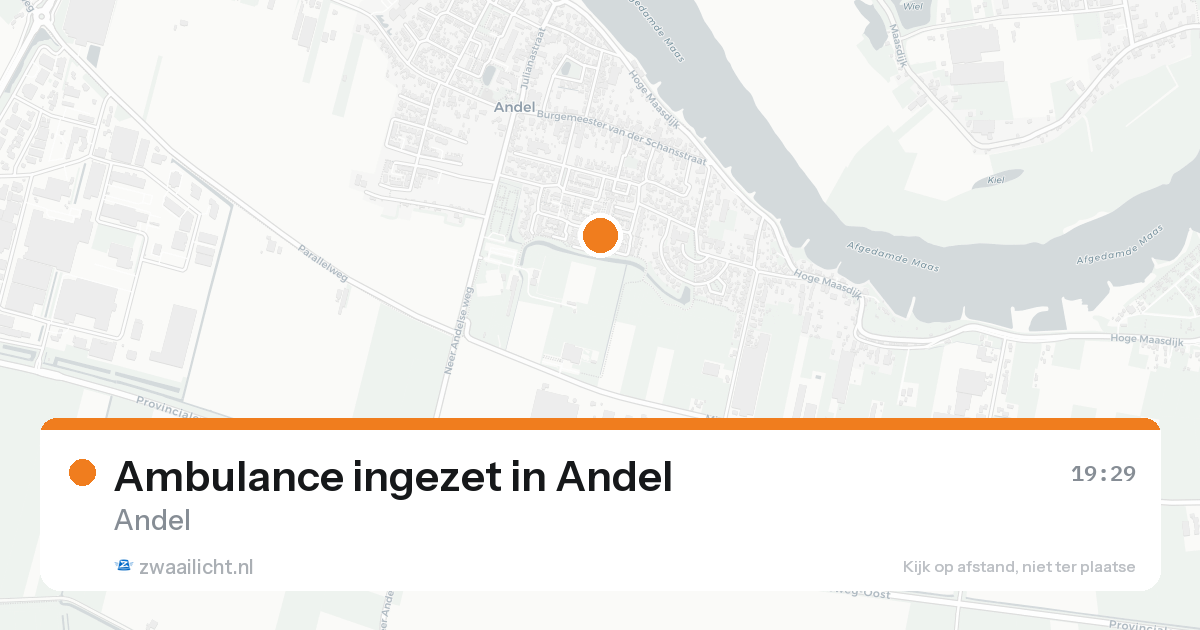 Ambulance ingezet in Andel — 12 aug 2026