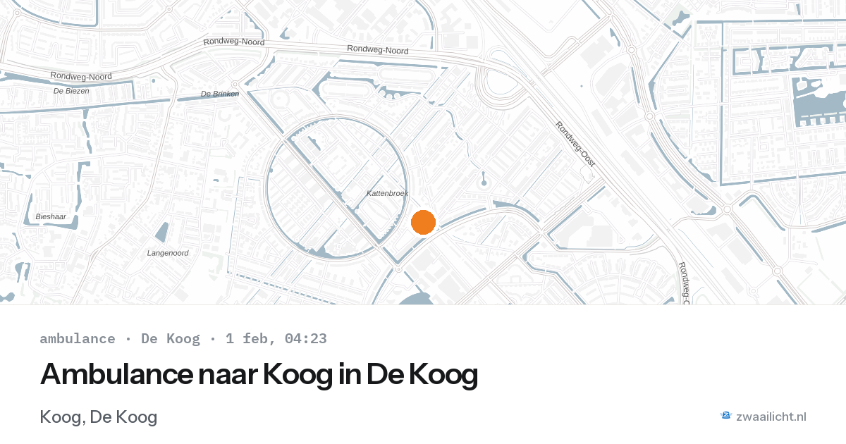 Ambulance naar Koog in De Koog — 1 feb 2026