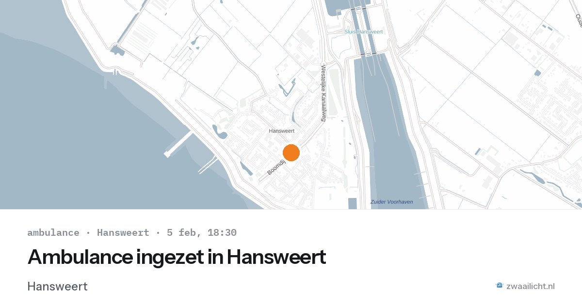 Ambulance ingezet in Hansweert — 5 feb 2026