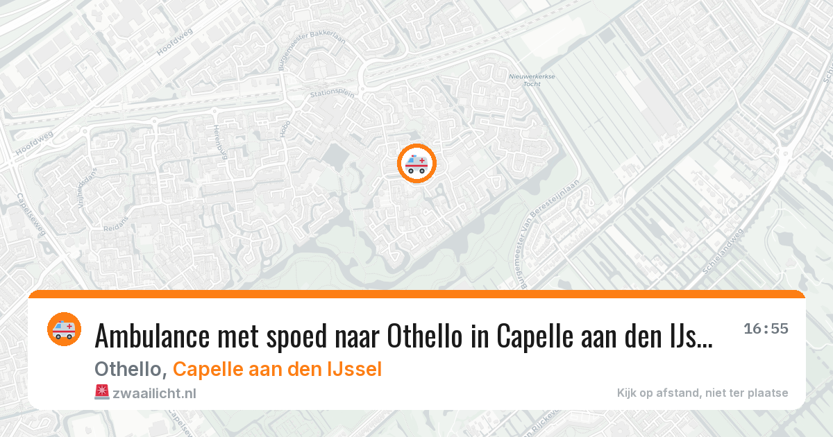 Ambulance met spoed naar Othello in Capelle aan den IJssel — 24 mei 2026