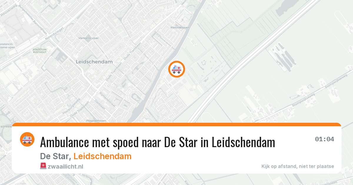 Ambulance met spoed naar De Star in Leidschendam — 9 jul 2026