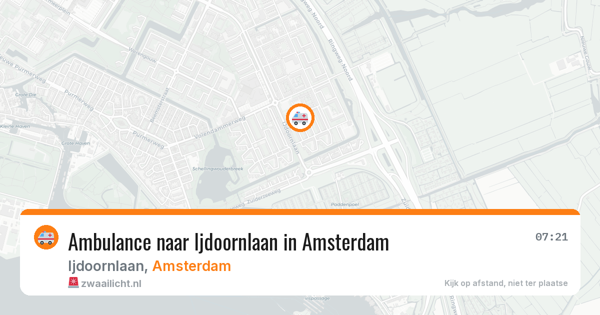 Ambulance naar Ijdoornlaan in Amsterdam — 12 mrt 2026