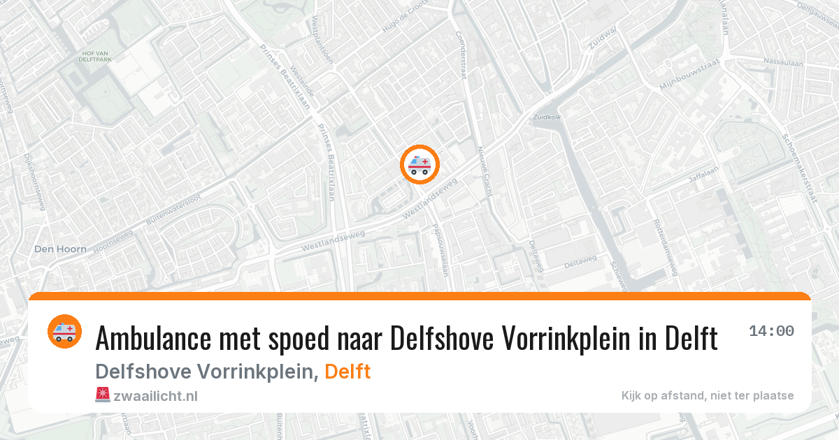 Ambulance met spoed naar Delfshove Vorrinkplein in Delft — 11 feb 2026