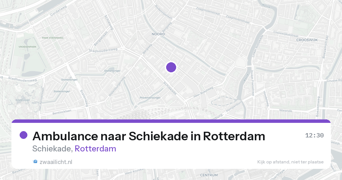 Ambulance naar Schiekade in Rotterdam — 18 aug 2026
