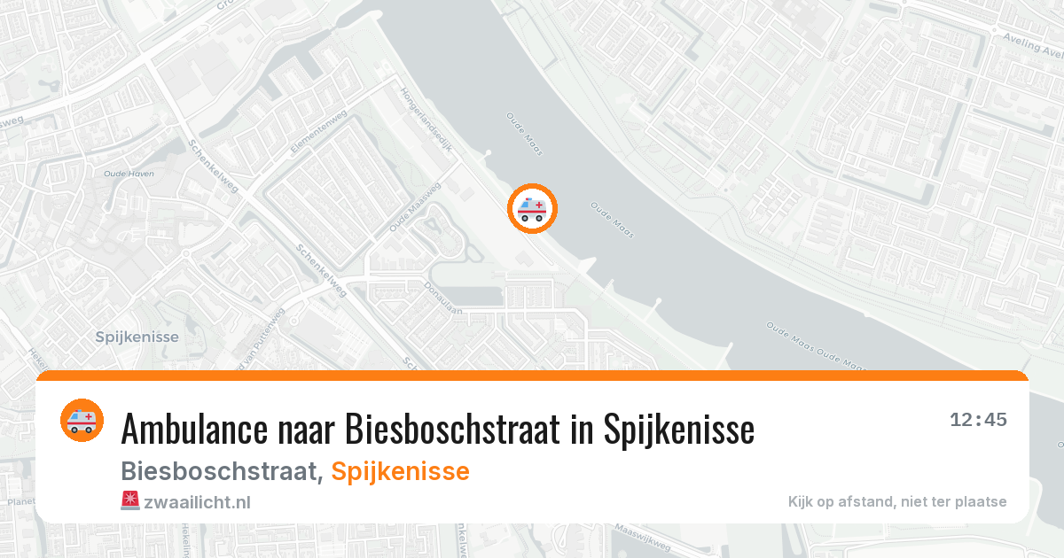 Ambulance naar Biesboschstraat in Spijkenisse — 24 jun 2026
