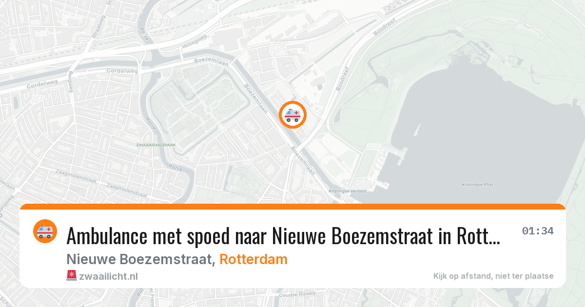 Ambulance met spoed naar Nieuwe Boezemstraat in Rotterdam — 10 jun 2026
