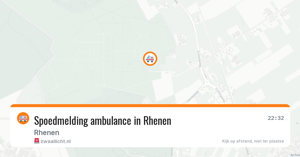 Spoedmelding ambulance in Rhenen — 11 aug 2026