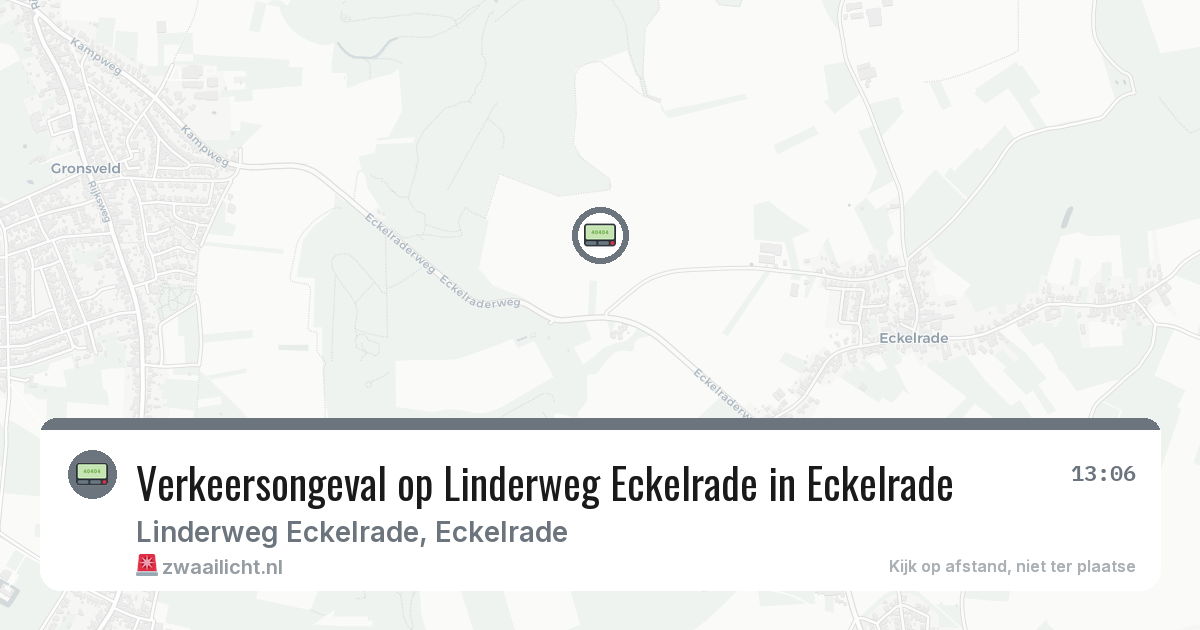 Verkeersongeval op Linderweg Eckelrade in Eckelrade — 28 mei 2026