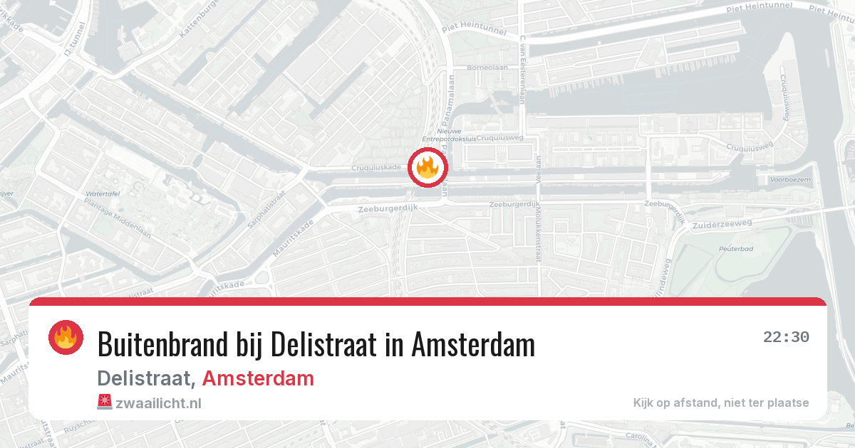Buitenbrand bij Delistraat in Amsterdam — 1 jul 2026