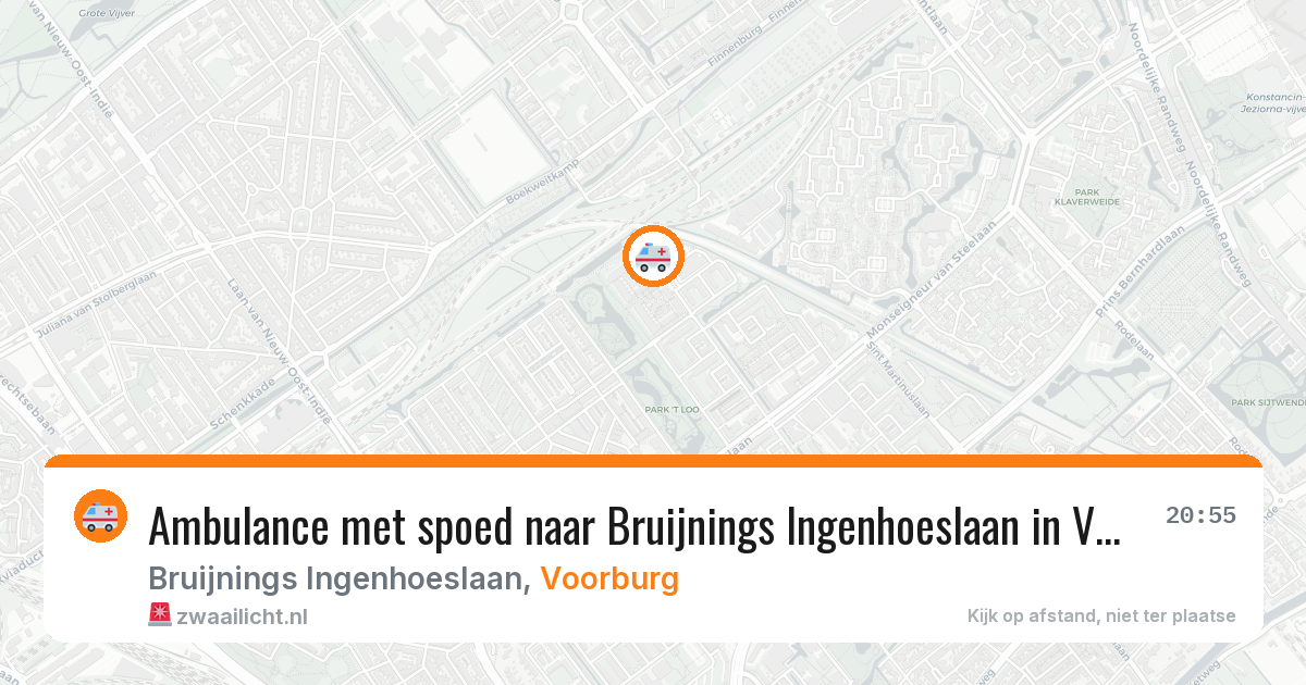Ambulance met spoed naar Bruijnings Ingenhoeslaan in Voorburg — 18 mei 2026