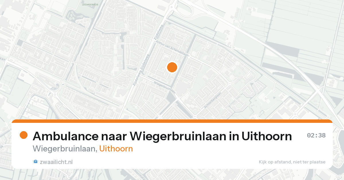 Ambulance naar Wiegerbruinlaan in Uithoorn — 31 mei 2026