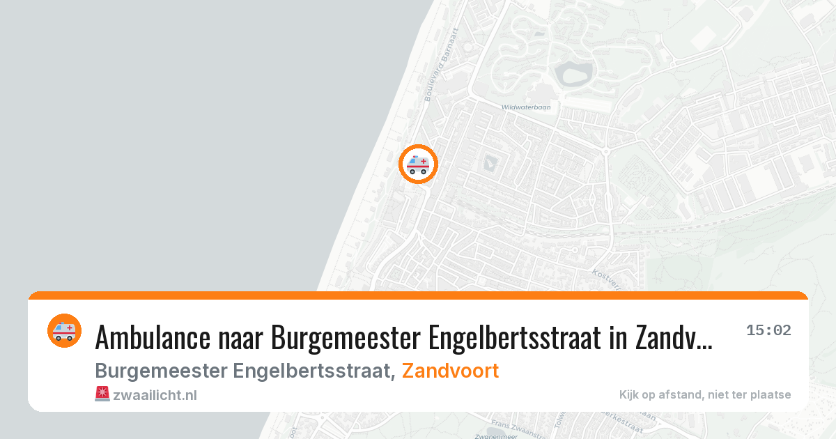 Ambulance naar Burgemeester Engelbertsstraat in Zandvoort — 6 mei 2026