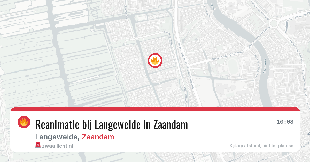 Reanimatie bij Langeweide in Zaandam — 2 apr 2026
