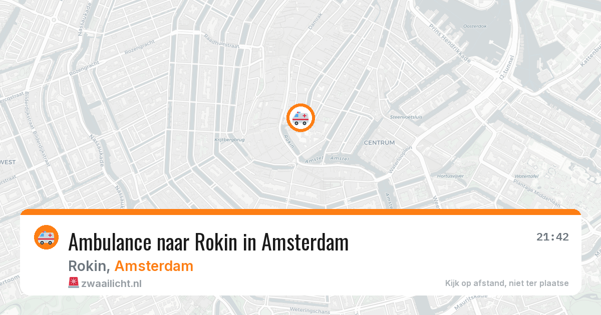 Ambulance naar Rokin in Amsterdam — 28 mrt 2026