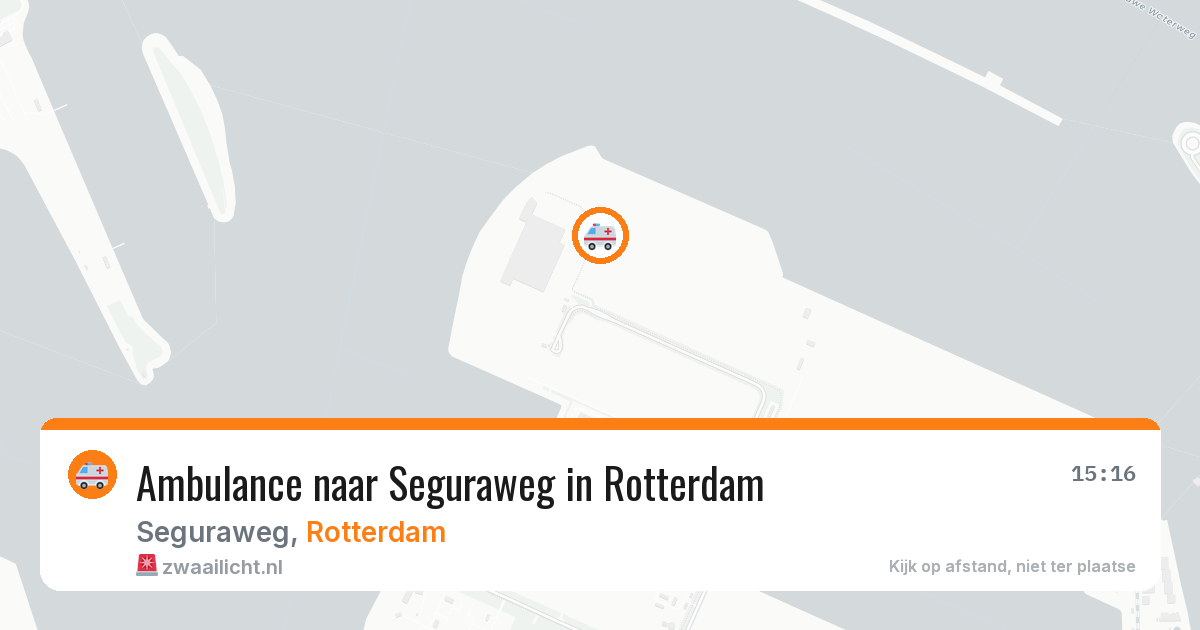 Ambulance naar Seguraweg in Rotterdam — 27 jul 2026