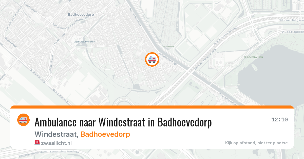 Ambulance naar Windestraat in Badhoevedorp — 15 feb 2026