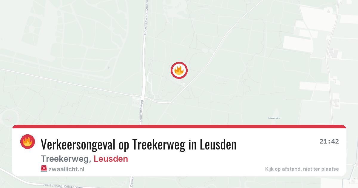 Verkeersongeval op Treekerweg in Leusden — 23 apr 2026