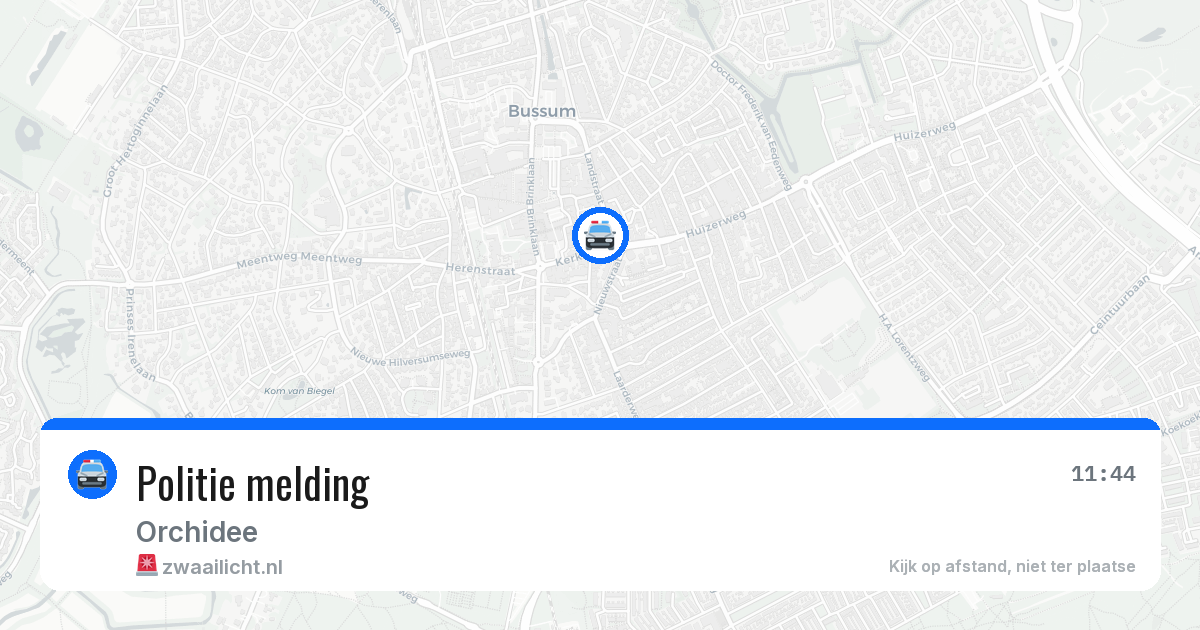 Politie melding — 1 aug 2026