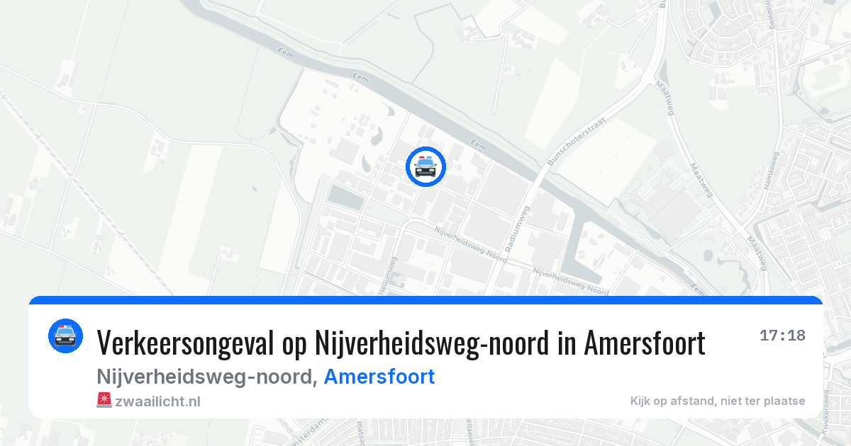 Verkeersongeval op Nijverheidsweg-noord in Amersfoort — 5 jul 2026