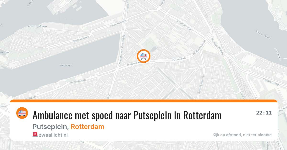 Ambulance met spoed naar Putseplein in Rotterdam — 12 jun 2026