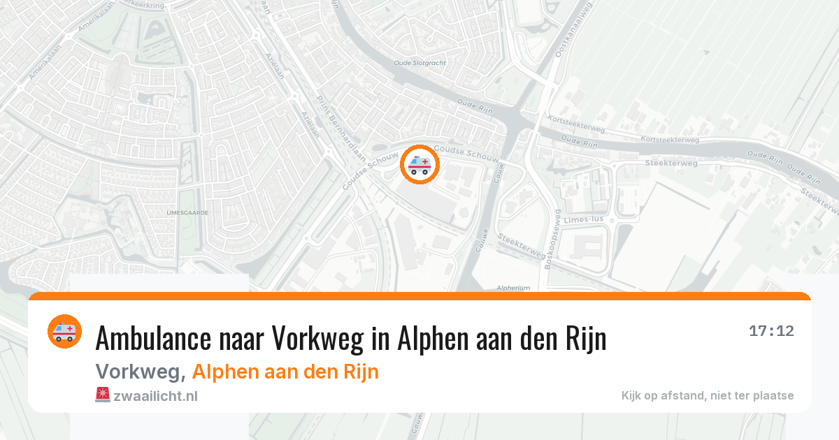 Ambulance naar Vorkweg in Alphen aan den Rijn — 3 aug 2026