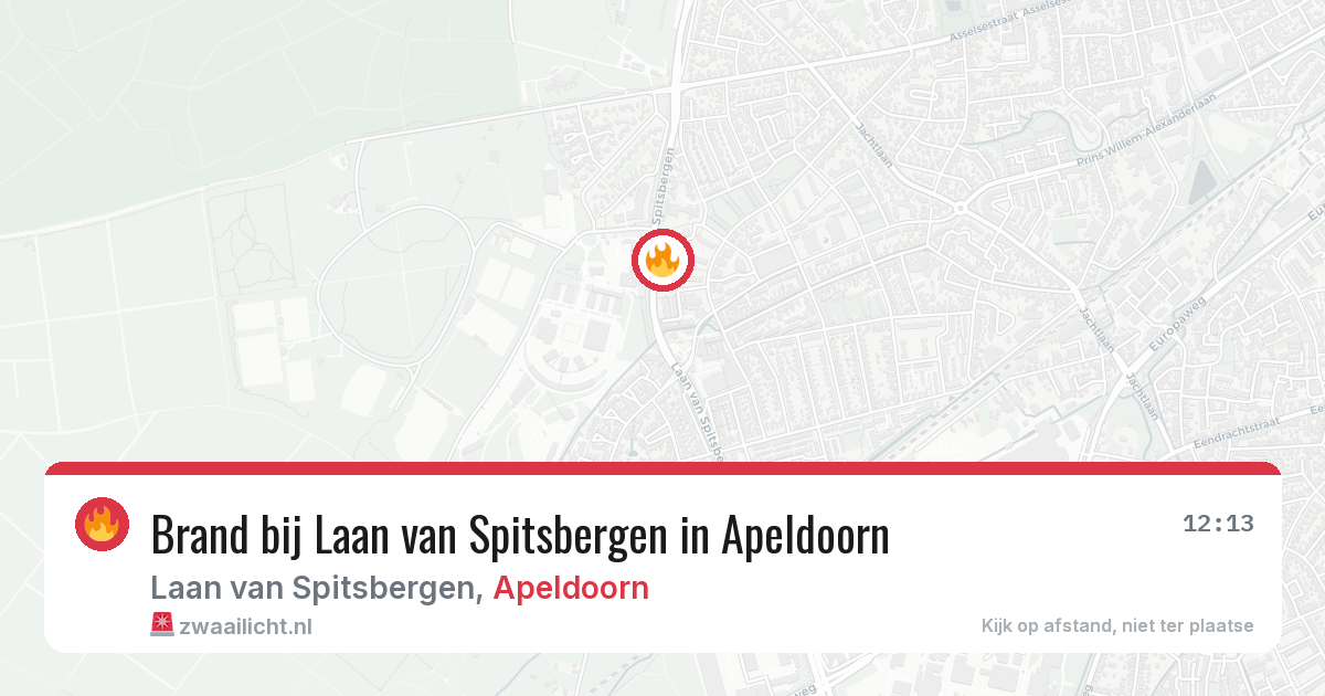 Brand bij Laan van Spitsbergen in Apeldoorn — 10 mei 2026