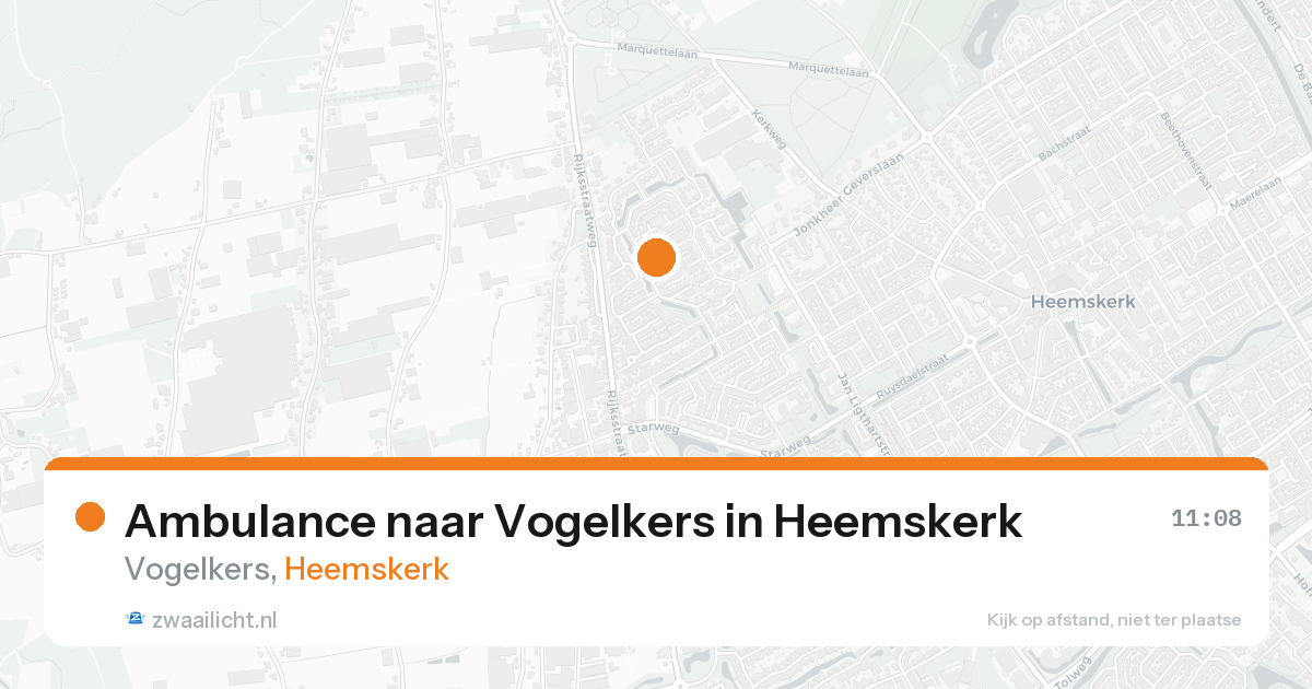 Ambulance naar Vogelkers in Heemskerk — 18 aug 2026
