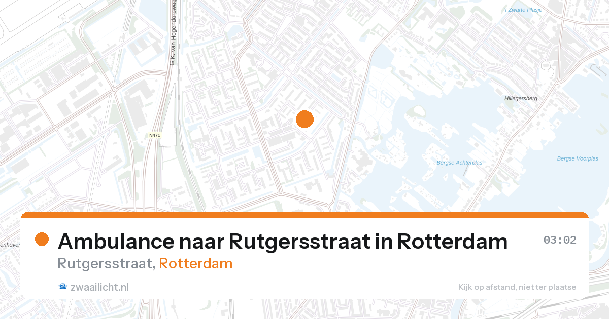 Ambulance naar Rutgersstraat in Rotterdam — 18 jul 2026