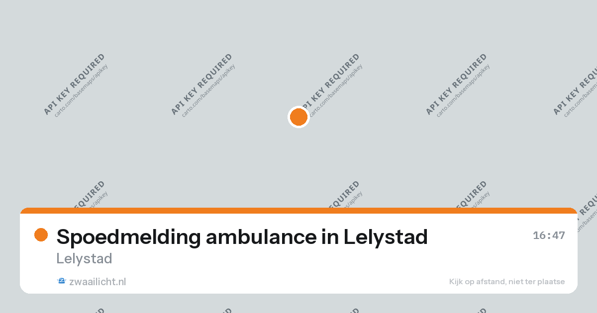 Spoedmelding ambulance in Lelystad — 26 aug 2026