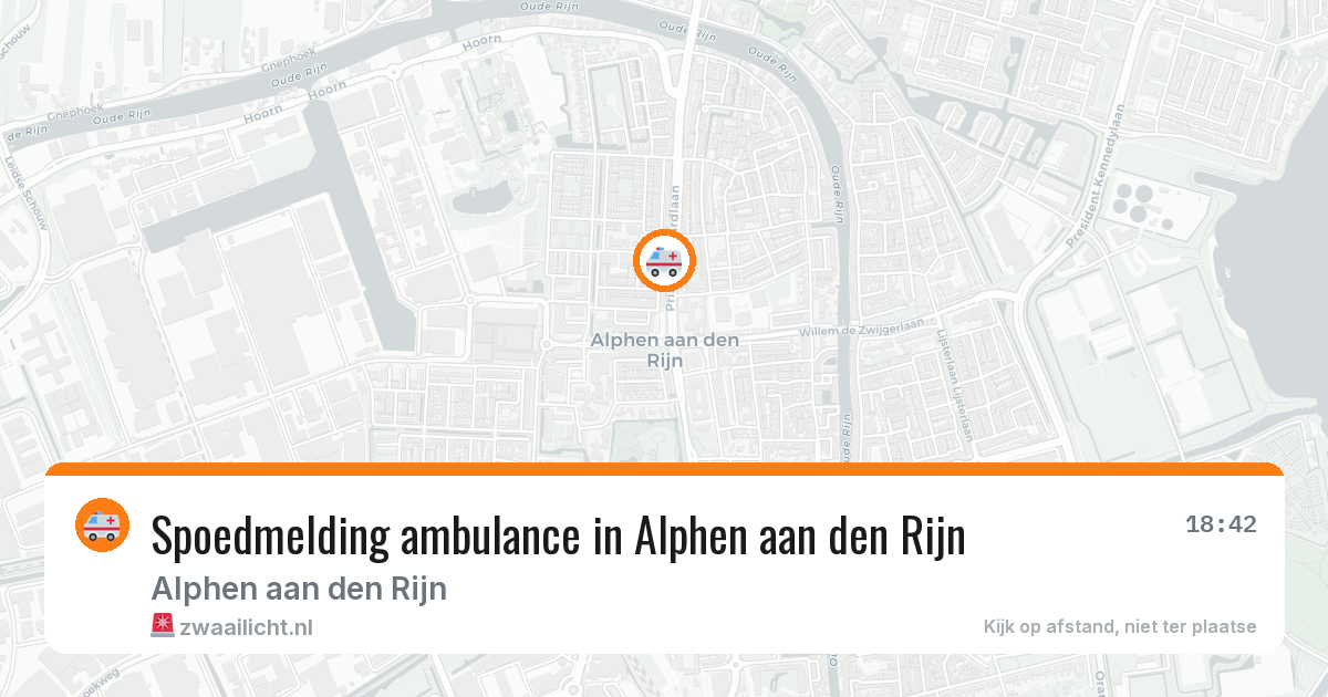 Spoedmelding ambulance in Alphen aan den Rijn — 3 feb 2026