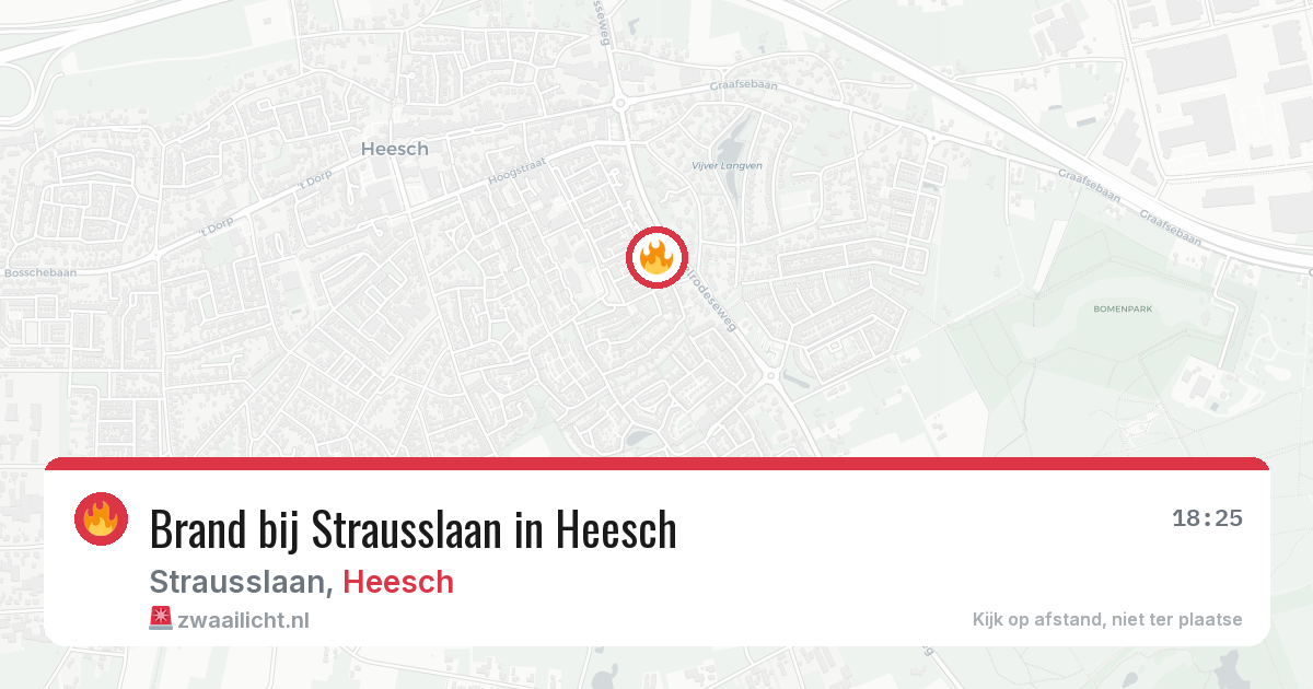 Brand bij Strausslaan in Heesch — 16 apr 2026