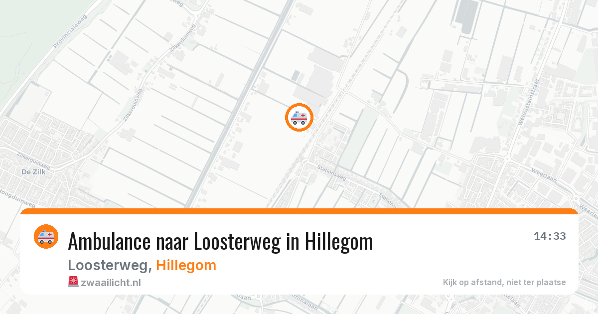 Ambulance naar Loosterweg in Hillegom — 7 jun 2026