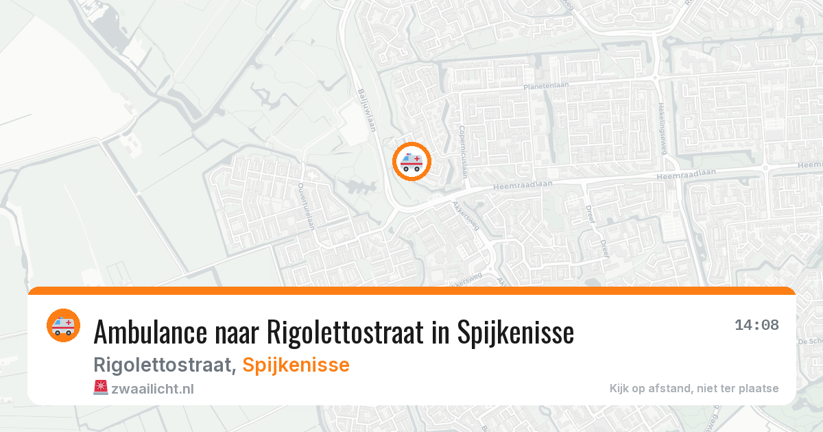 Ambulance naar Rigolettostraat in Spijkenisse — 4 jul 2026
