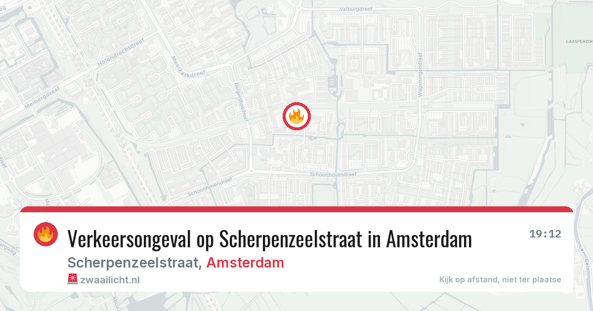 Verkeersongeval op Scherpenzeelstraat in Amsterdam — 2 aug 2026