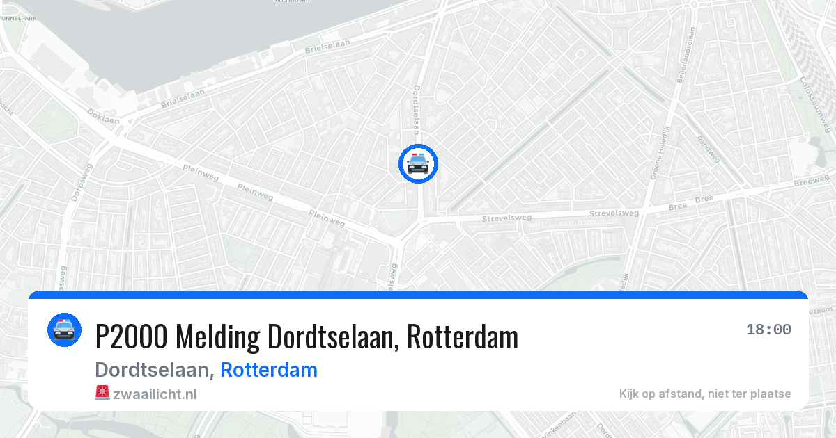 P2000 Melding Dordtselaan, Rotterdam — 30 jul 2026