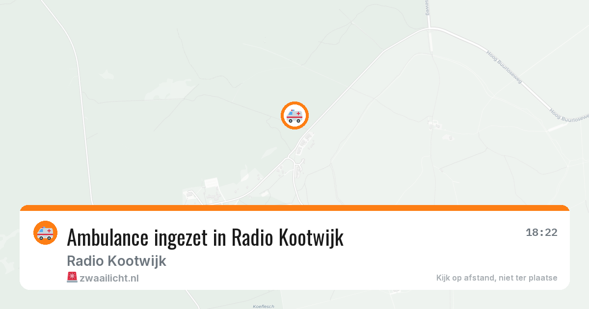 Ambulance ingezet in Radio Kootwijk — 2 jun 2026