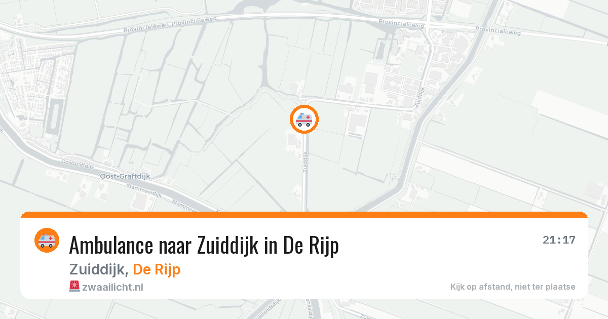 Ambulance naar Zuiddijk in De Rijp — 6 aug 2026