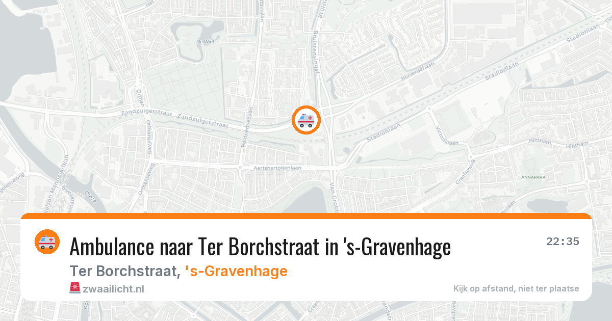 Ambulance naar Ter Borchstraat in 's-Gravenhage — 16 feb 2026