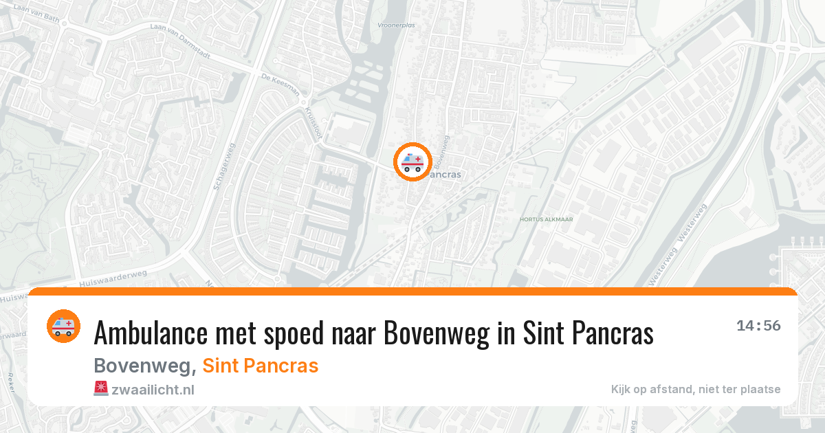 Ambulance met spoed naar Bovenweg in Sint Pancras — 1 feb 2026