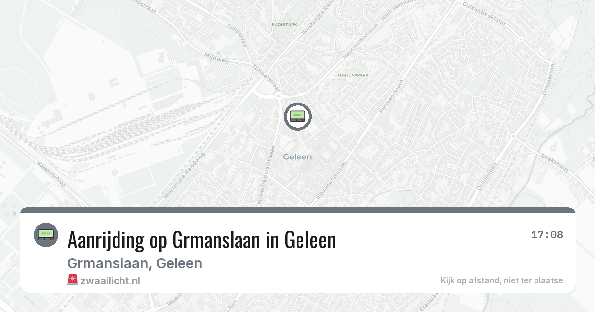 Aanrijding op Grmanslaan in Geleen — 1 mei 2026