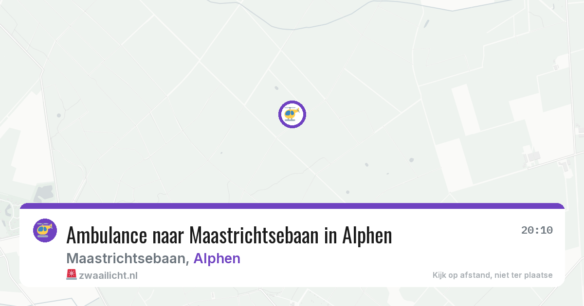 Ambulance naar Maastrichtsebaan in Alphen — 22 jun 2026