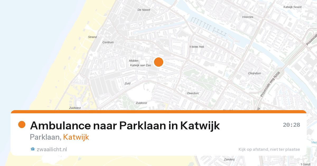 Ambulance naar Parklaan in Katwijk — 31 mrt 2026