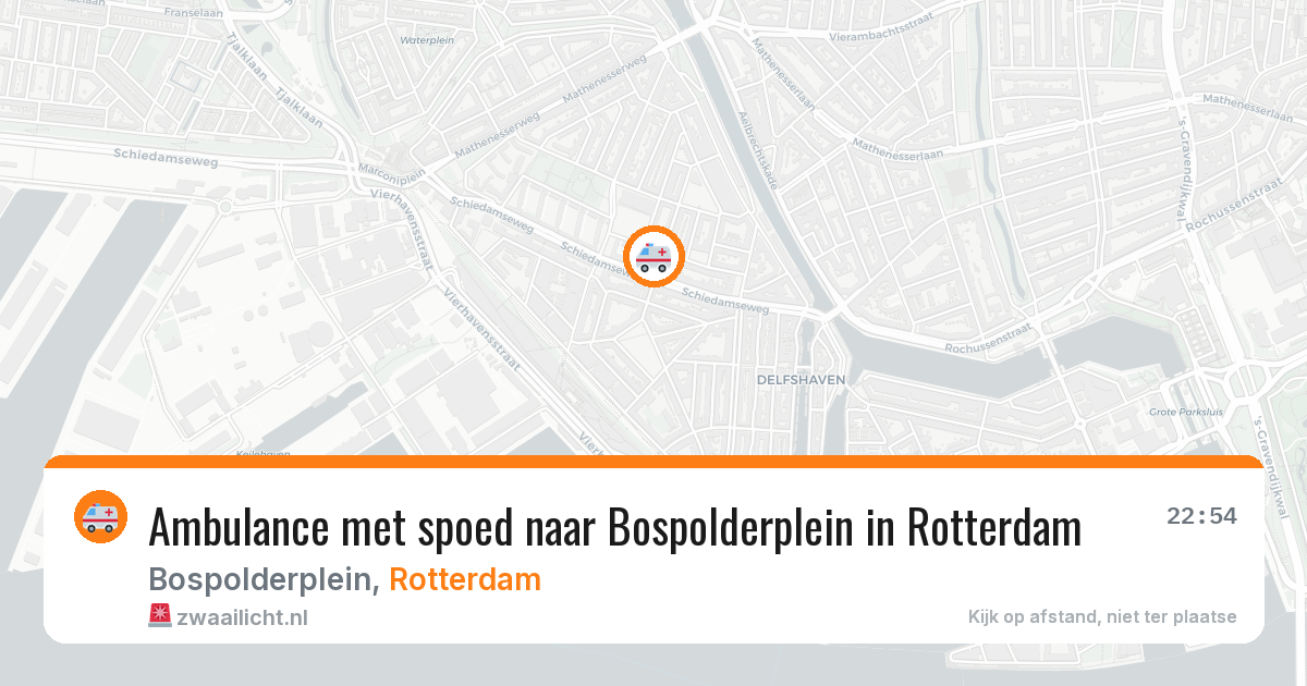 Ambulance met spoed naar Bospolderplein in Rotterdam — 4 aug 2026