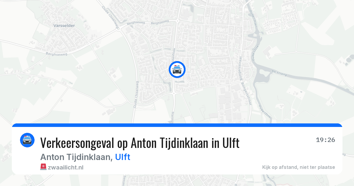 Verkeersongeval op Anton Tijdinklaan in Ulft — 16 mei 2026