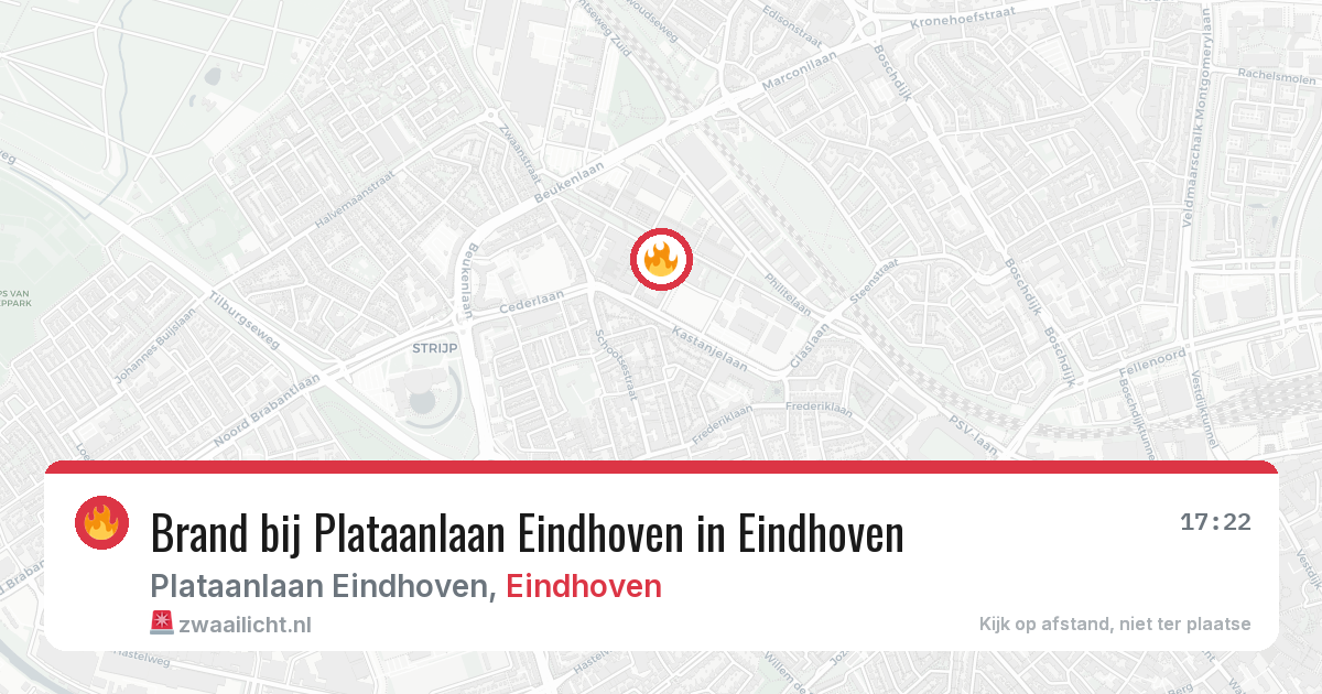Brand bij Plataanlaan Eindhoven in Eindhoven — 12 jun 2026